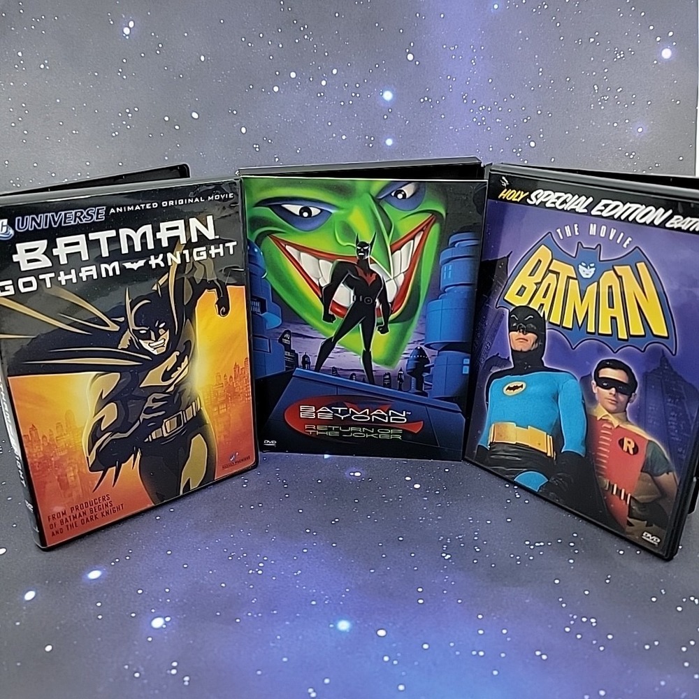 Lot of 3 Batman DVD Movies - Gotham Knight, Beyond Return Of The‎ Joker, Movie